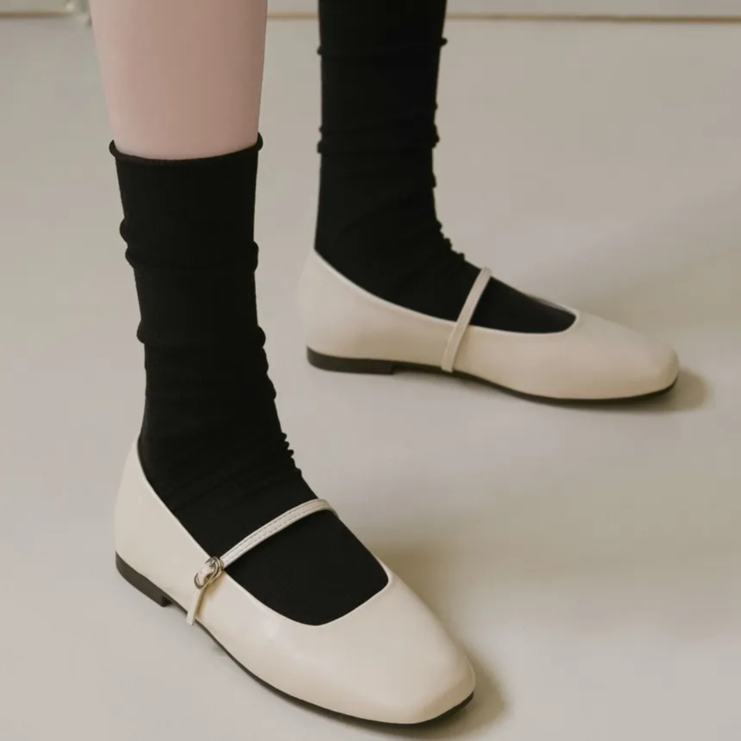 Sappun Nhibre Maryjane Flats (1cm)