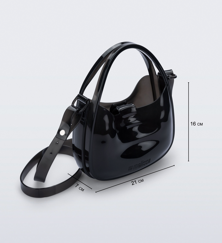 Melissa Mirror Bag Clear Black