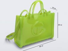 Load image into Gallery viewer, Melissa X Telfar Medium Jelly Shopper II Green
