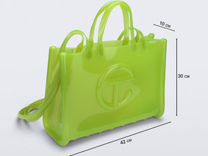 Melissa X Telfar Large Jelly Shopper II Green