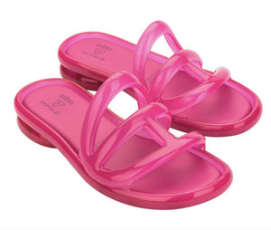 Melissa x Telfar Jelly Slide Ad Pink Clear