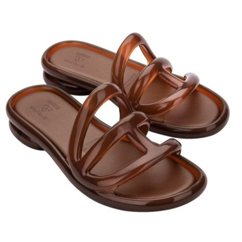 Melissa x Telfar Jelly Slide Ad Brown Clear