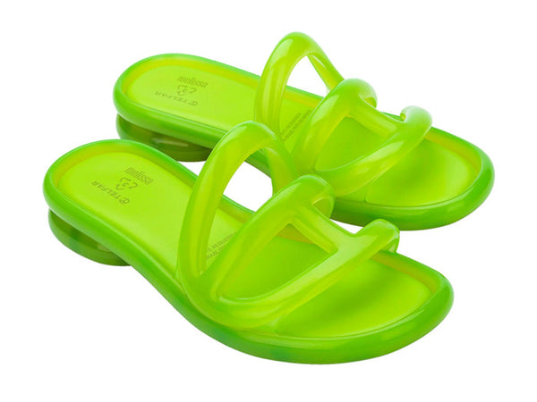 Melissa x Telfar Jelly Slide Ad Green