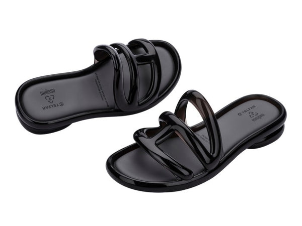 Melissa x Telfar Jelly Slide Ad Black Clear