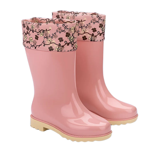 Mini Melissa Sugar Rain Boots + Rose Bleu INF