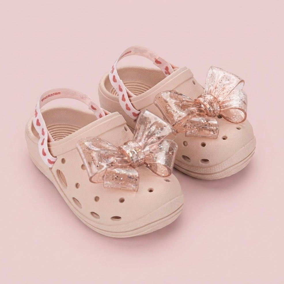 Zaxy Nina Daisy Babuch Sheer Glitter Bow Baby