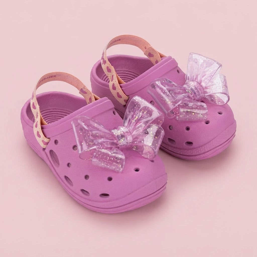 Zaxy Nina Daisy Babuch Sheer Glitter Bow Baby
