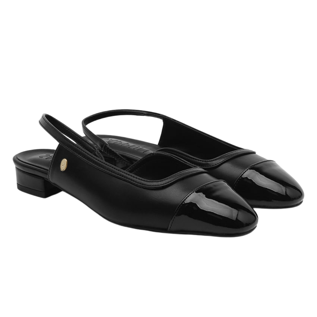 Sappun Bailey Two Tone Slingback Flats (2cm)