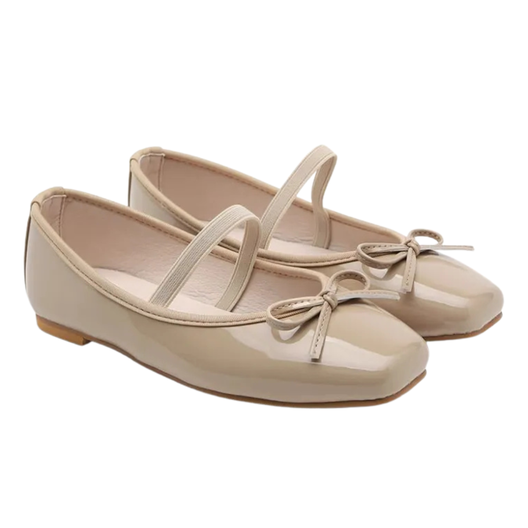 Sappun Erino Enamel Ribbon Maryjane Flats (1cm)