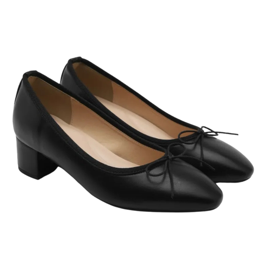 Sappun Retive Basic Ribbon Pumps Heel (4cm)