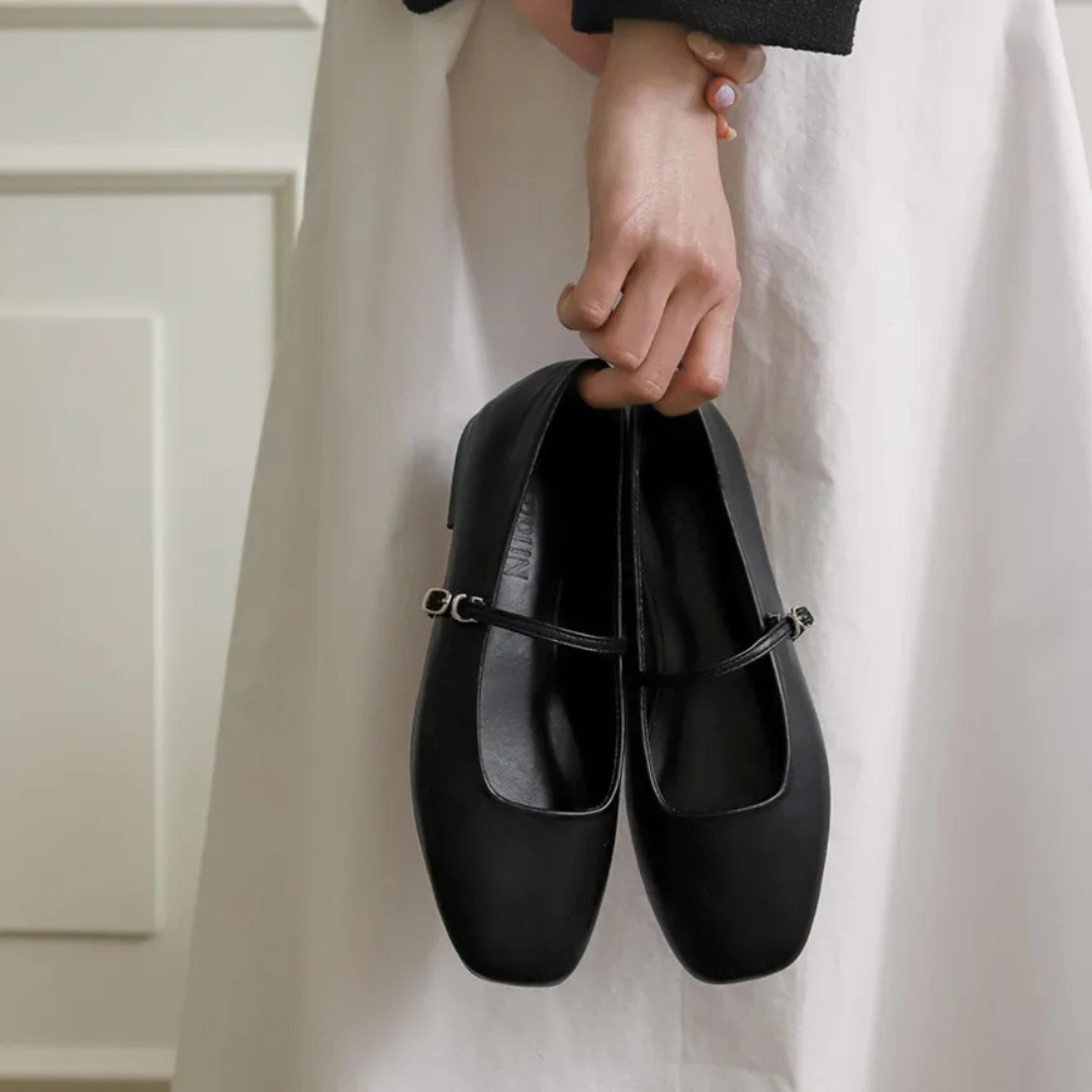 Sappun Nhibre Maryjane Flats (1cm)