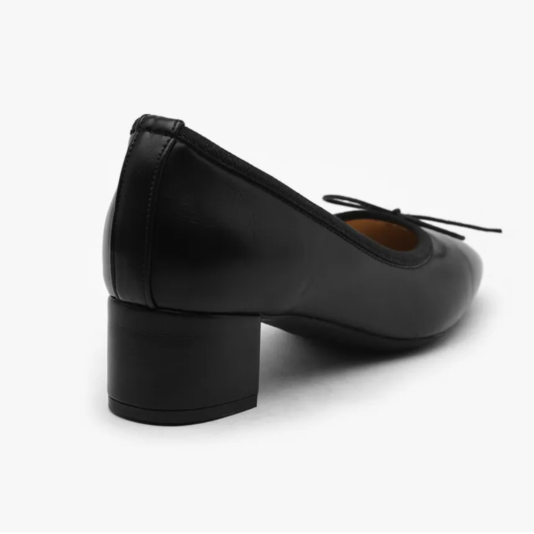Sappun Retive Basic Ribbon Pumps Heel (4cm)