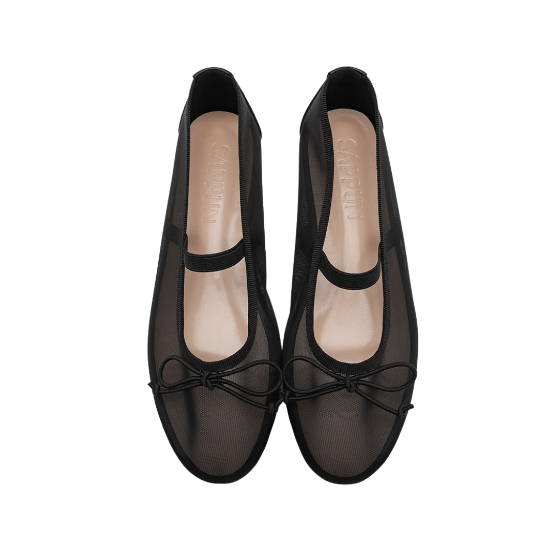 Sappun Chloe Mesh Flats (1cm)