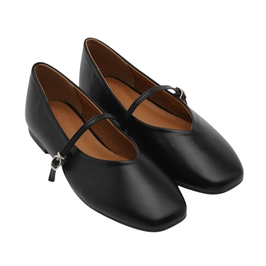 Sappun Honeydew Maryjane Flats (1cm)