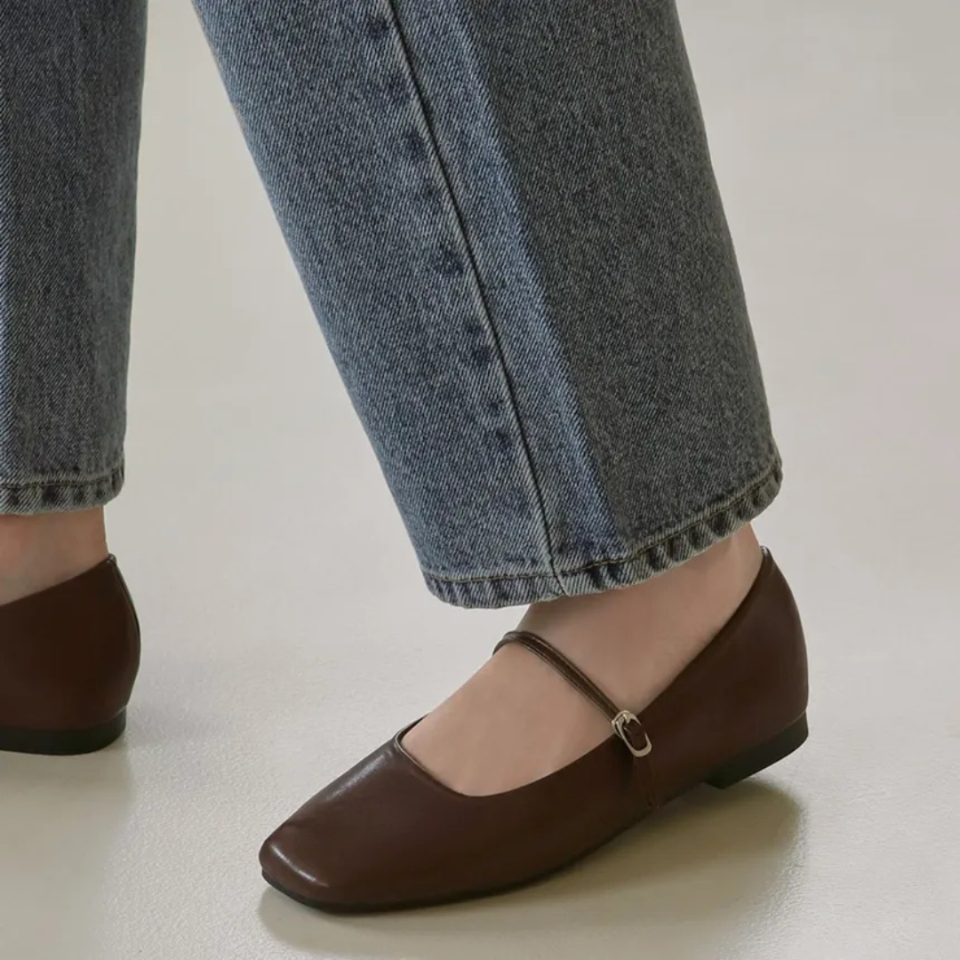 Sappun Nhibre Maryjane Flats (1cm)