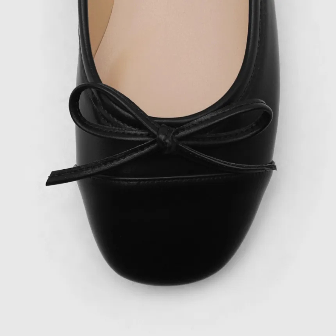 Sappun Malette Two Tone Ribbon Flats (1cm)
