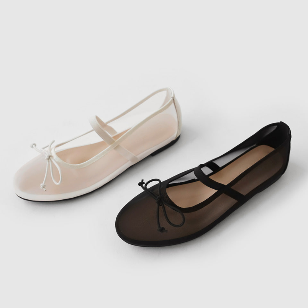 Sappun Chloe Mesh Flats (1cm)