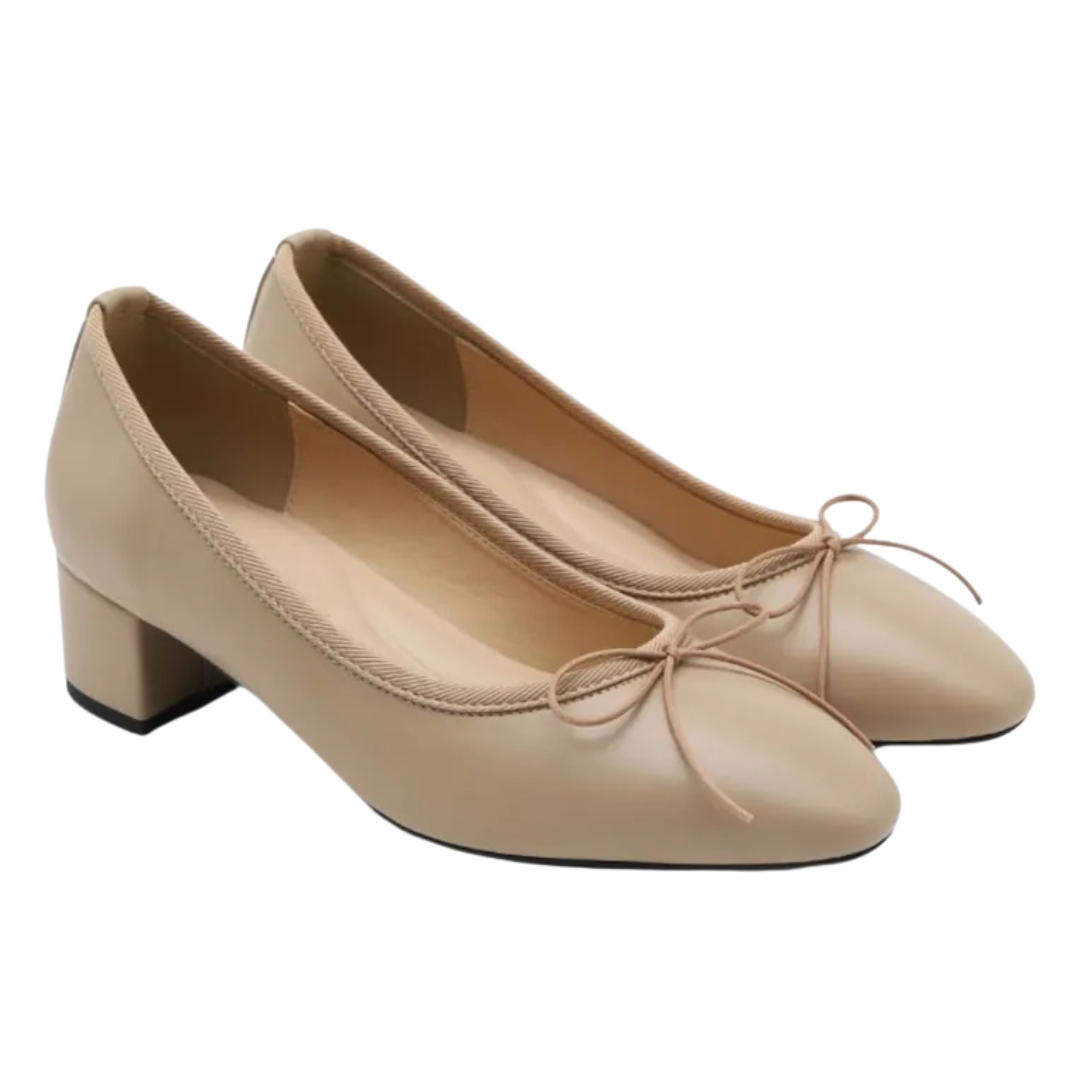 Sappun Retive Basic Ribbon Pumps Heel (4cm)