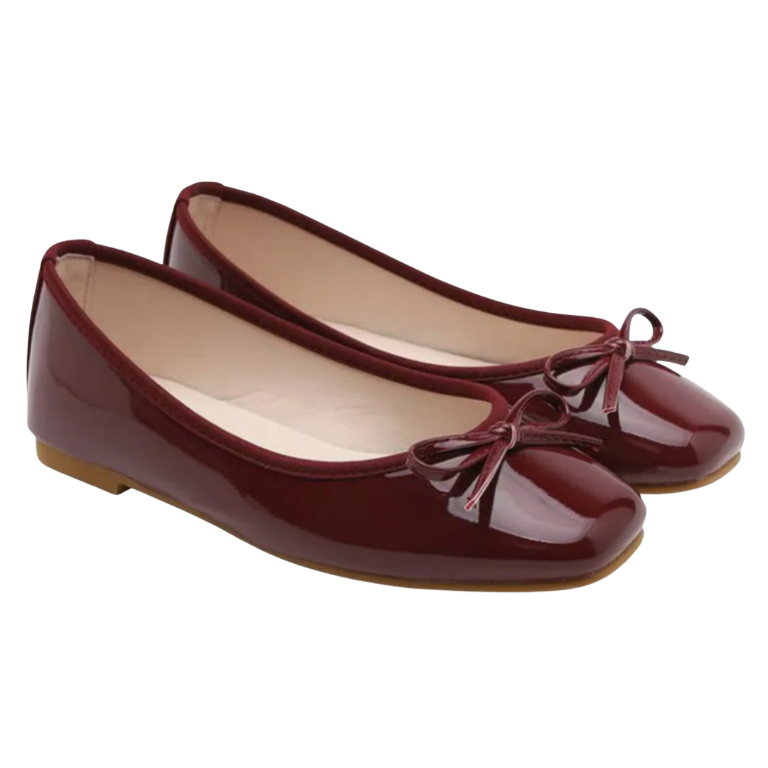 Sappun Erino Enamel Ribbon Flats (1cm)