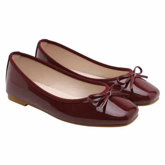 Sappun Erino Enamel Ribbon Flats (1cm)