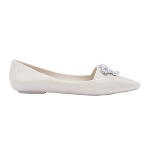 Melissa Pointy Stones Ad Beige White