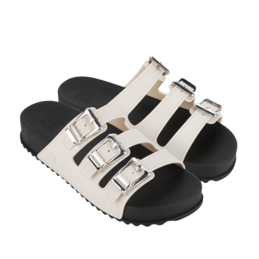 Zaxy Cross Slide Ad Off White/Black