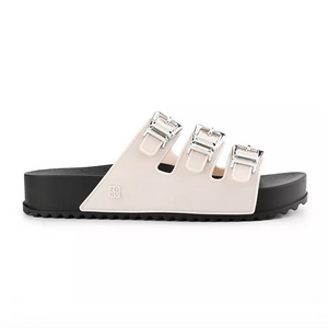 Zaxy Cross Slide Ad Off White/Black