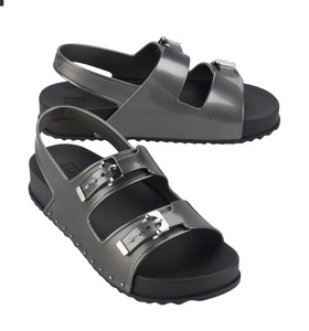 Zaxy Road Sandal Ad Dark Silver