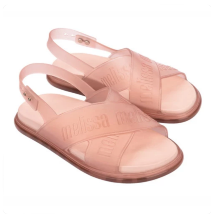 Melissa M Lover Plus Sandal AD Clear Pink