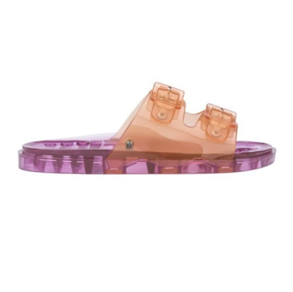 Melissa Wide Ad Orange Pink Clear