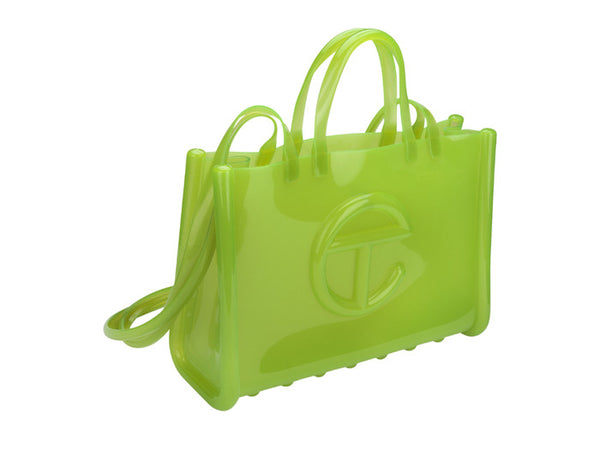 Melissa X Telfar Medium Jelly Shopper II Green