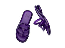 Load image into Gallery viewer, Melissa x Telfar Jelly Slide Ad Purple
