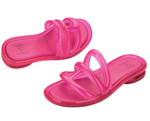 Melissa x Telfar Jelly Slide Ad Pink Clear