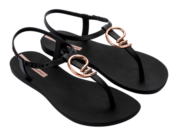 Ipanema Class Stylist Sandal Fem Black/Gold/Pink