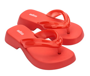 Melissa Air Bubble Flip Flop Double Ad Red