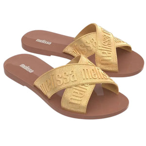 Melissa M Lover Slide Ad Brown Gold