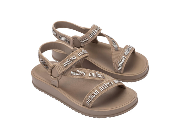 Melissa Stripes M Lover Ad Beige Silver