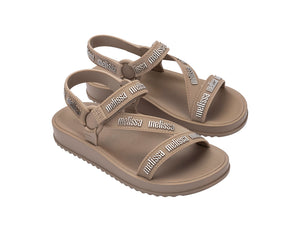 Melissa Stripes M Lover Ad Beige Silver