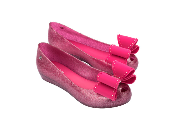 Melissa Ultragirl Classic Bow Ad Glitter Pink