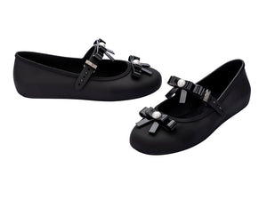 Melissa Soft Ballerina Bow Ad Black