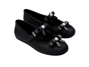 Melissa Soft Ballerina Bow Ad Black