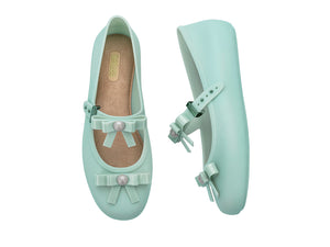 Melissa Soft Ballerina Bow Ad Green Beige