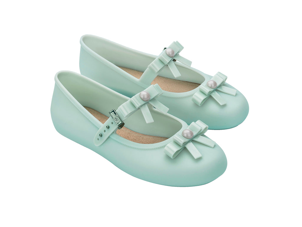 Melissa Soft Ballerina Bow Ad Green Beige