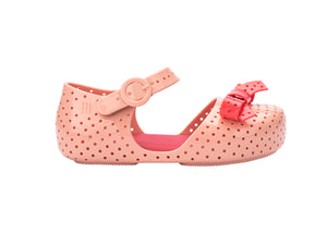 Mini Melissa Furadinha Pop Bb Beige Red