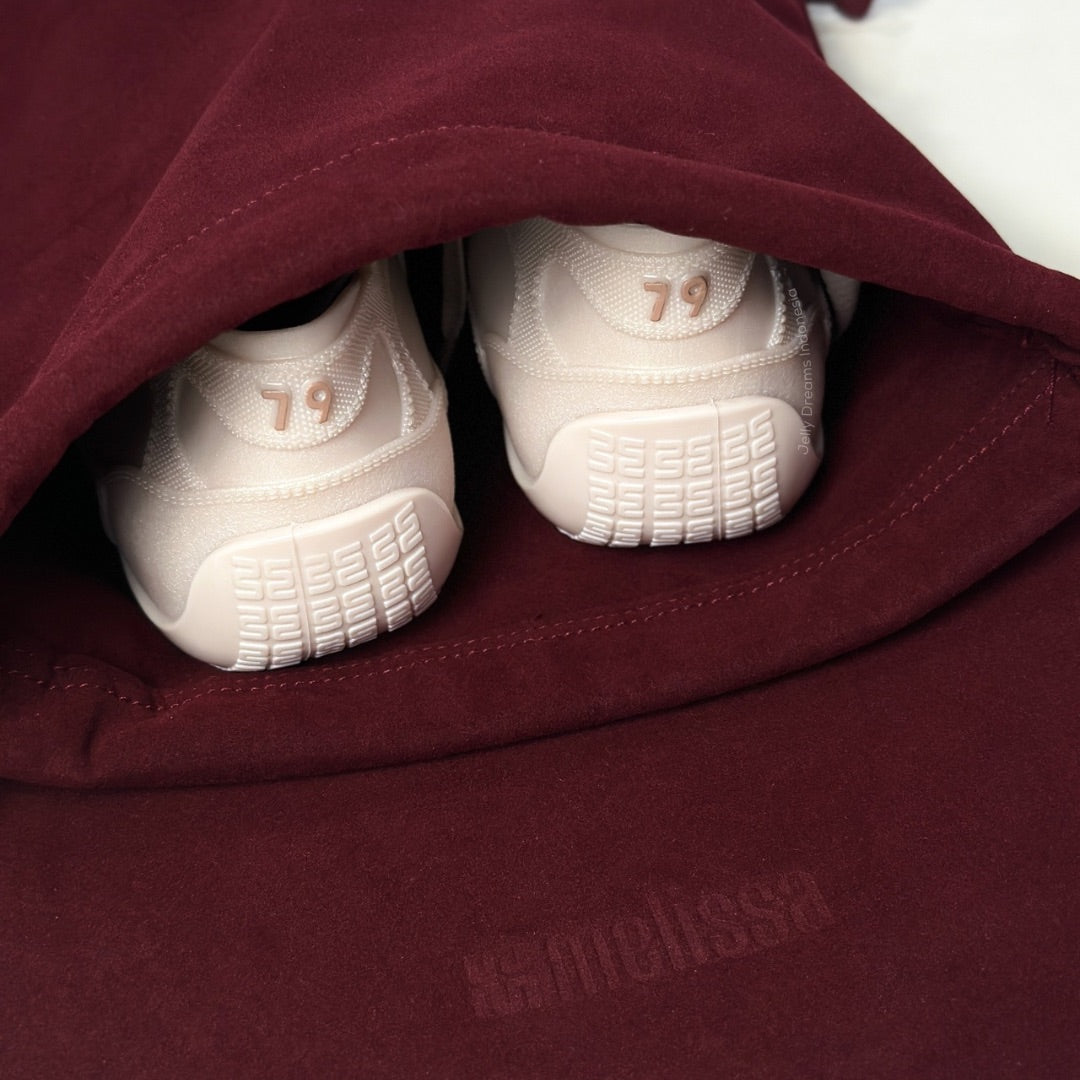 Limited Edition Melissa Exclusive Signature Travel Pouch In Wine Color