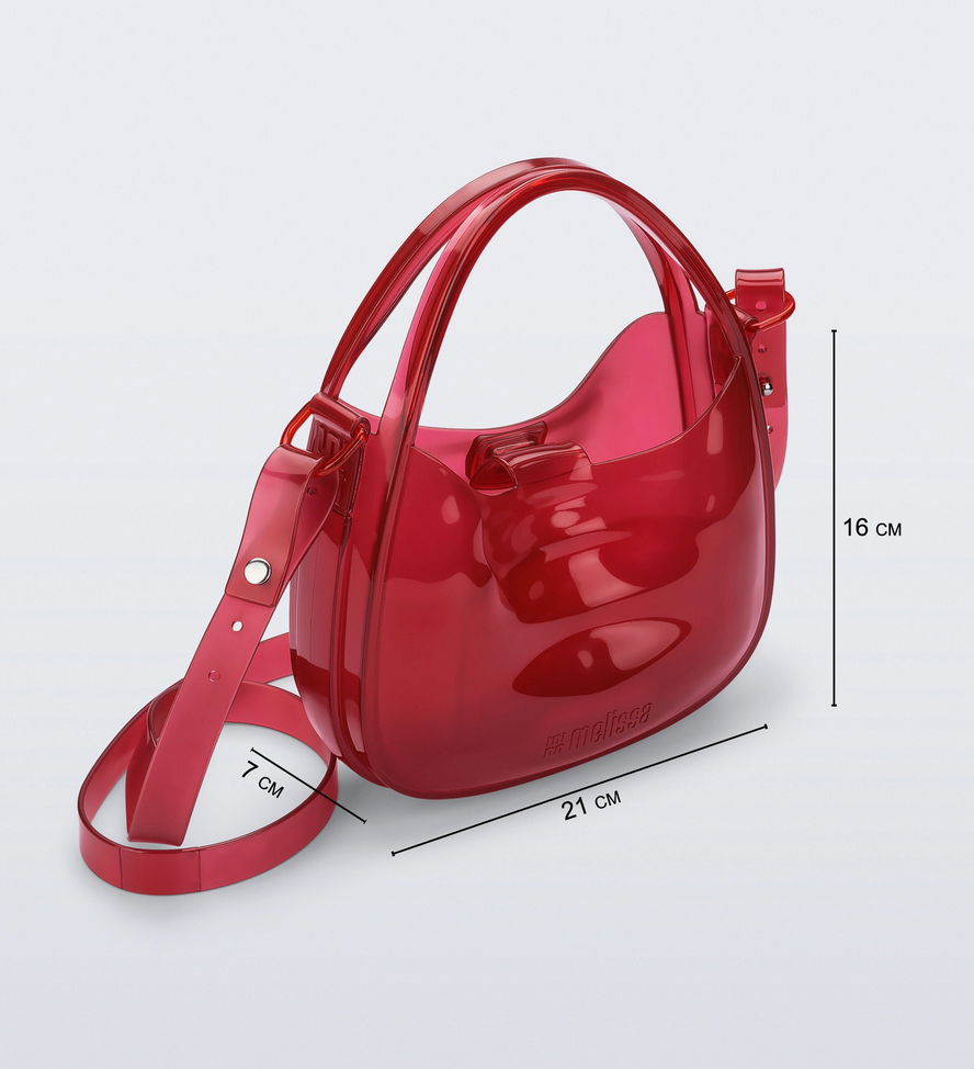 Melissa Mirror Bag Transparent Red