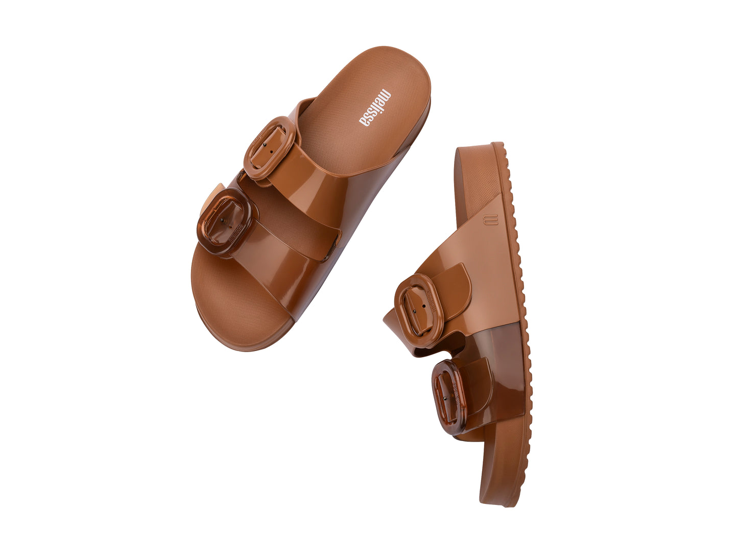 Melissa Cozy Slide Ad Clear Brown