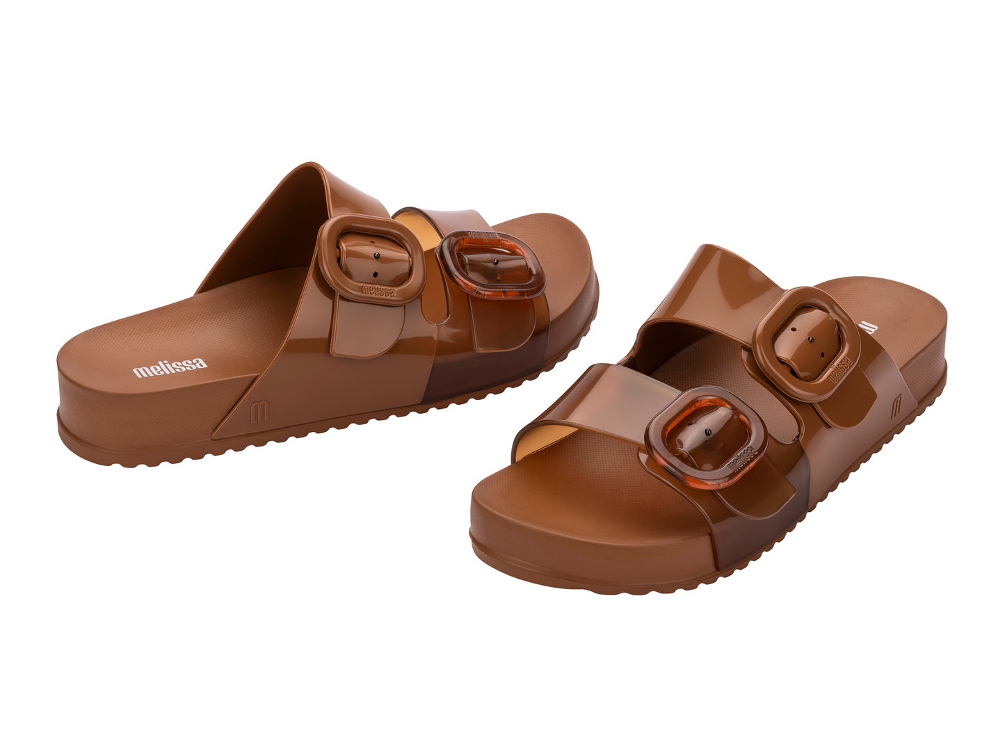 Melissa Cozy Slide Ad Clear Brown