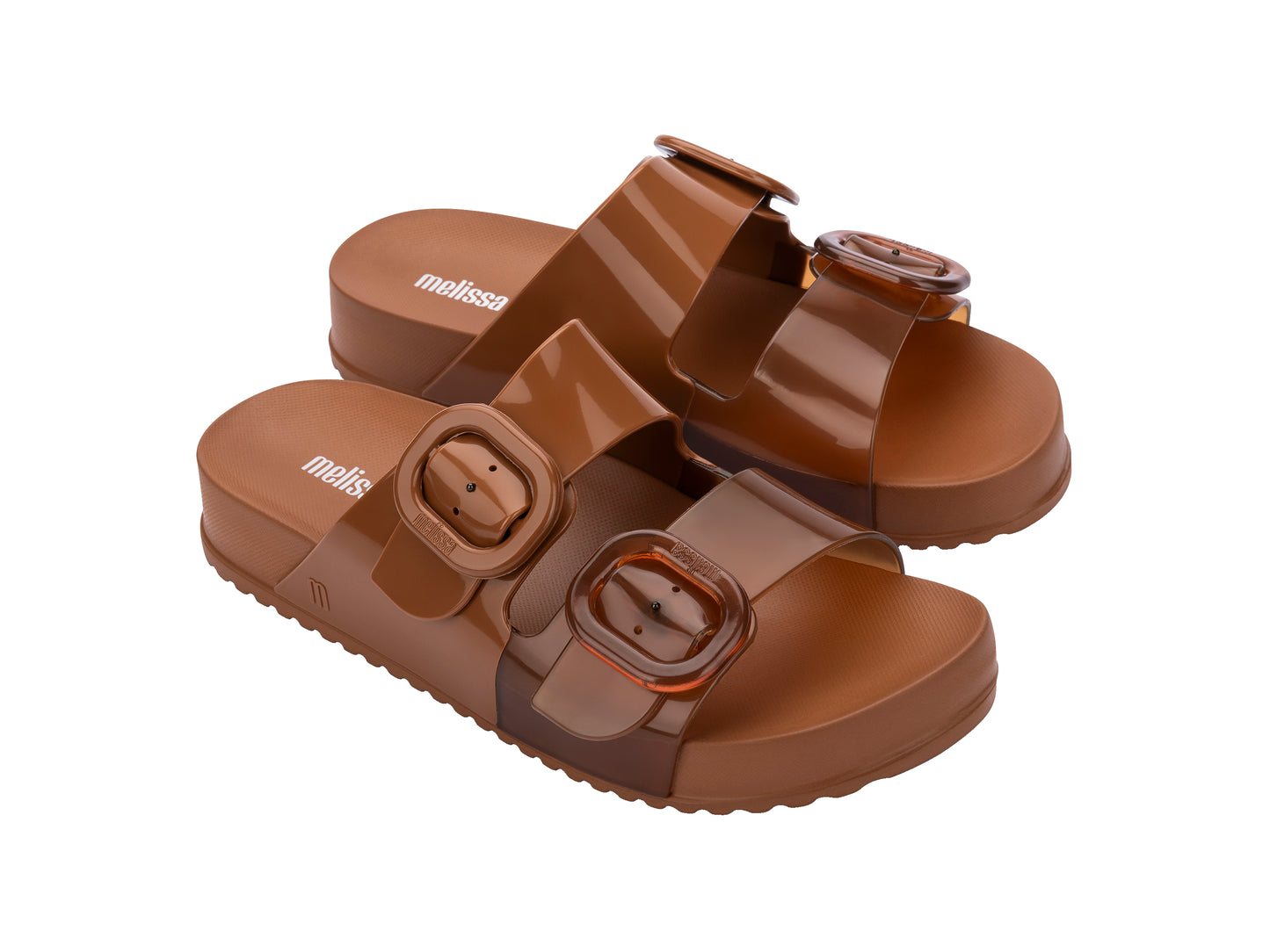 Melissa Cozy Slide Ad Clear Brown
