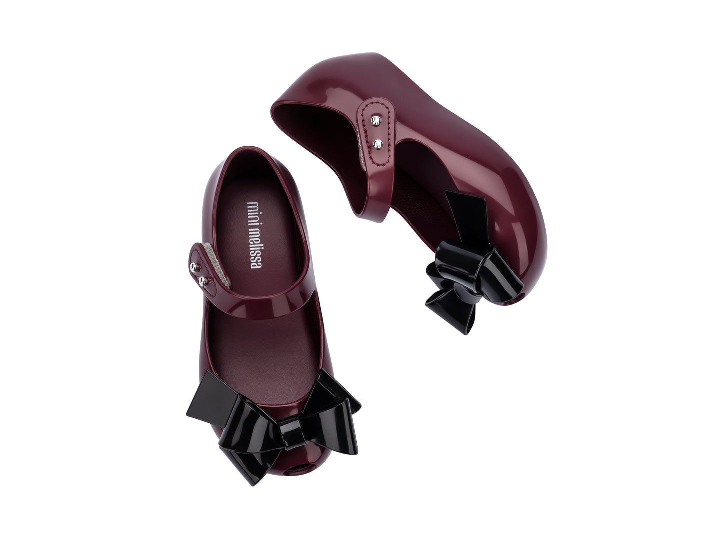 Mini Melissa Ultragirl Classy Bb Burgundy Black